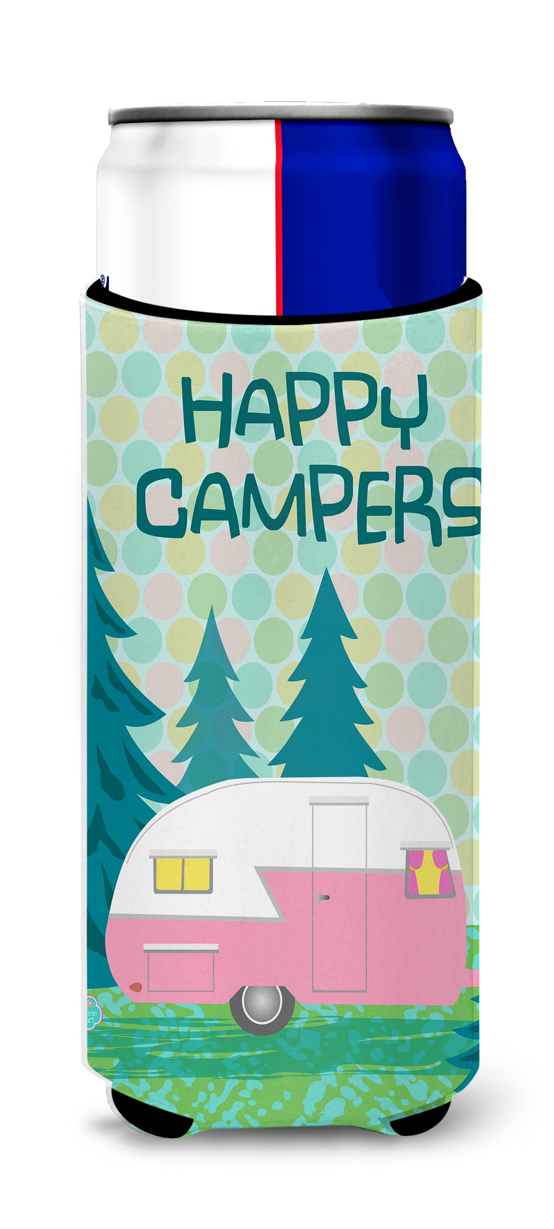 Happy Campers Glamping Trailer Ultra Beverage Isolateurs pour canettes minces VHA3004MUK