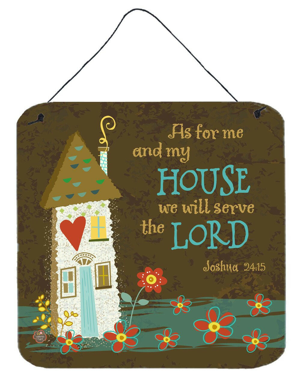 As For Me And My House Wall or Door Hanging Prints VHA3005DS66 by Caroline&#39;s Treasures