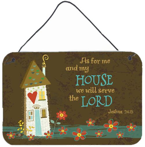 As For Me And My House Wall or Door Hanging Prints by Caroline's Treasures