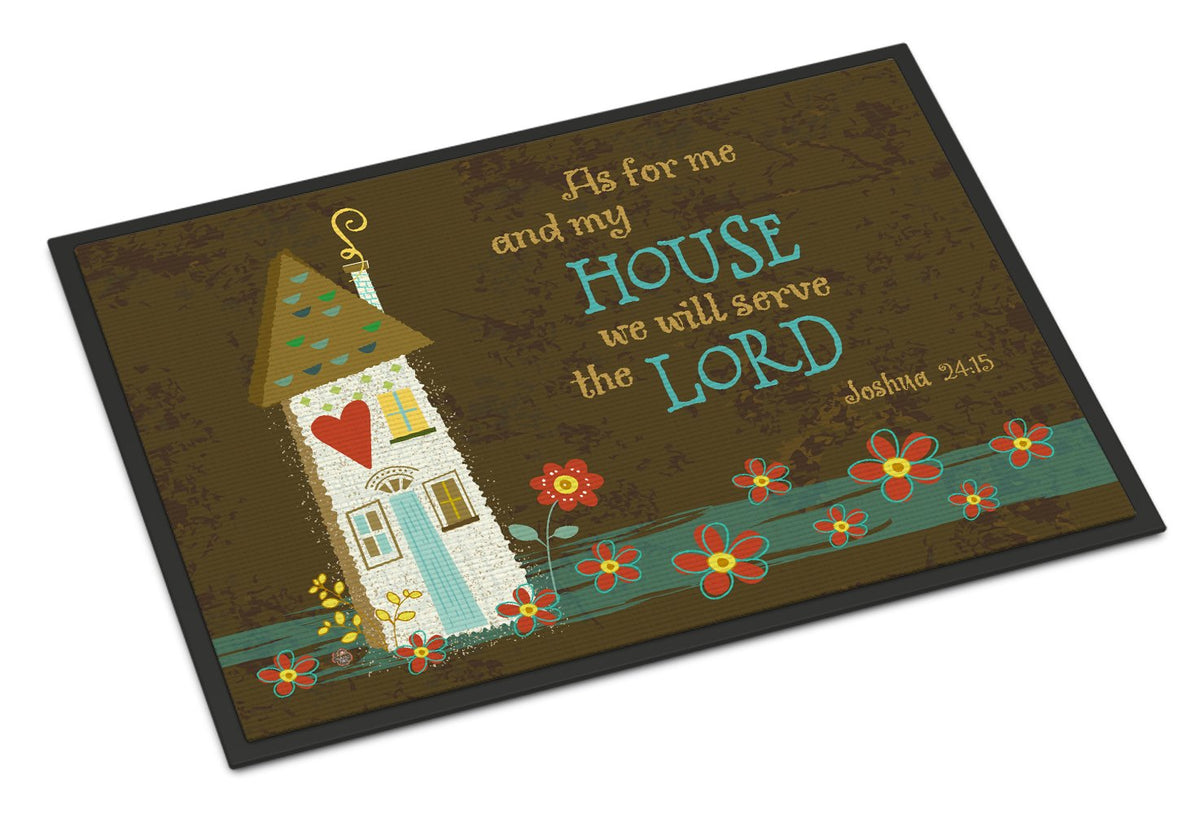 As For Me And My House Indoor or Outdoor Mat 24x36 VHA3005JMAT by Caroline&#39;s Treasures