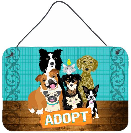 Adopt Pets Adoption Wall or Door Hanging Prints VHA3007DS812 by Caroline&#39;s Treasures