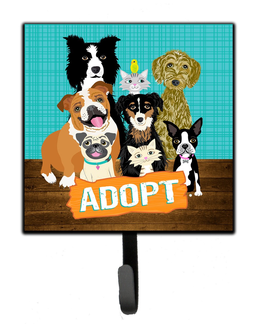 Adopt Pets Adoption Leash or Key Holder VHA3007SH4 by Caroline&#39;s Treasures
