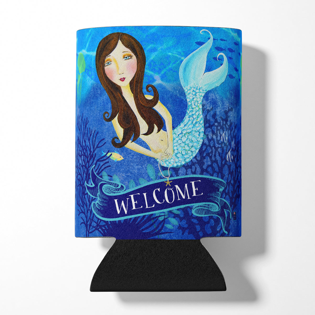 Welcome Mermaid Can or Bottle Hugger VHA3010CC