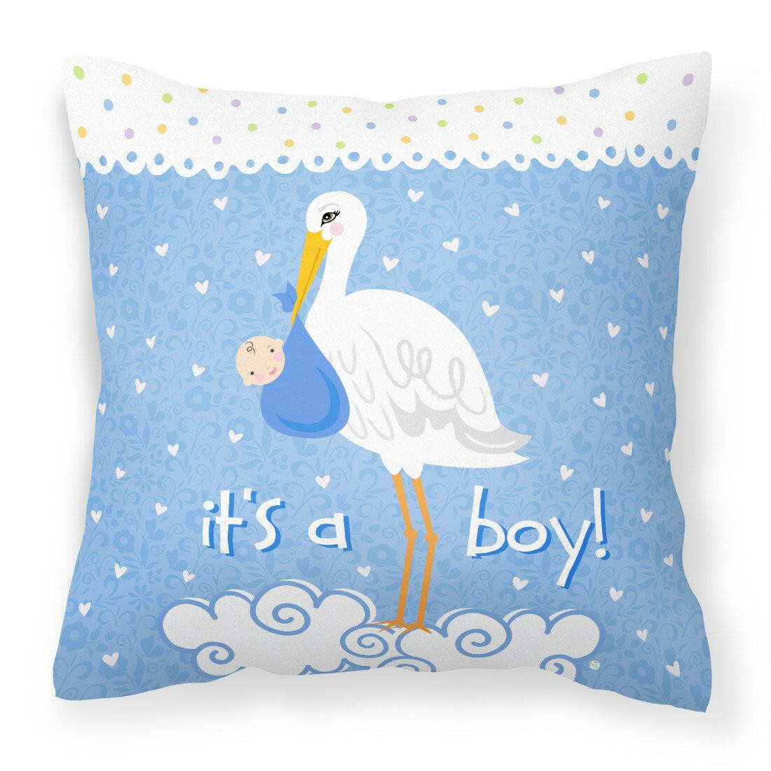 It&#39;s a Baby Boy Fabric Decorative Pillow VHA3012PW1414 by Caroline&#39;s Treasures