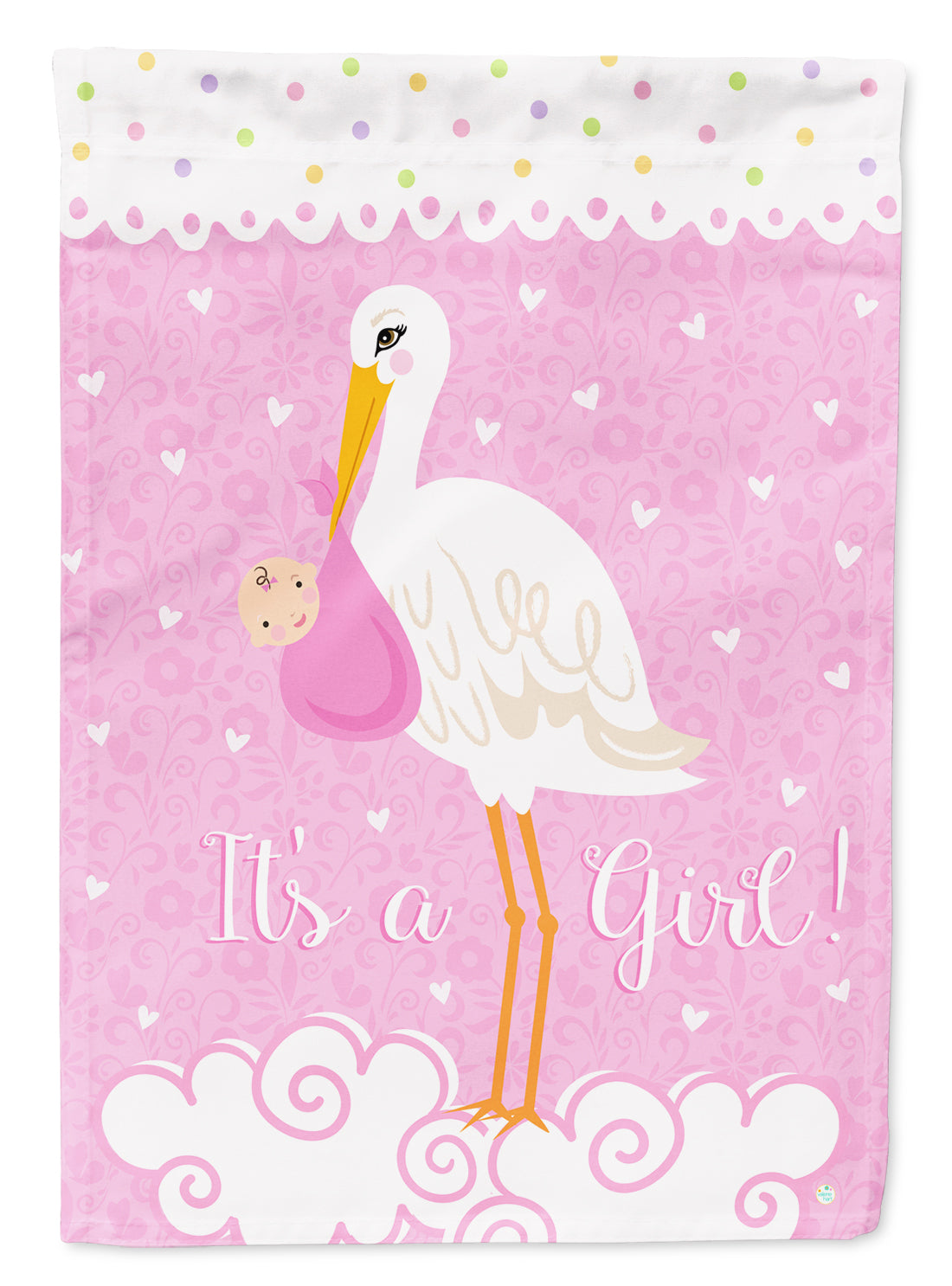 It&#39;s a Baby Girl Flag Canvas House Size VHA3013CHF  the-store.com.