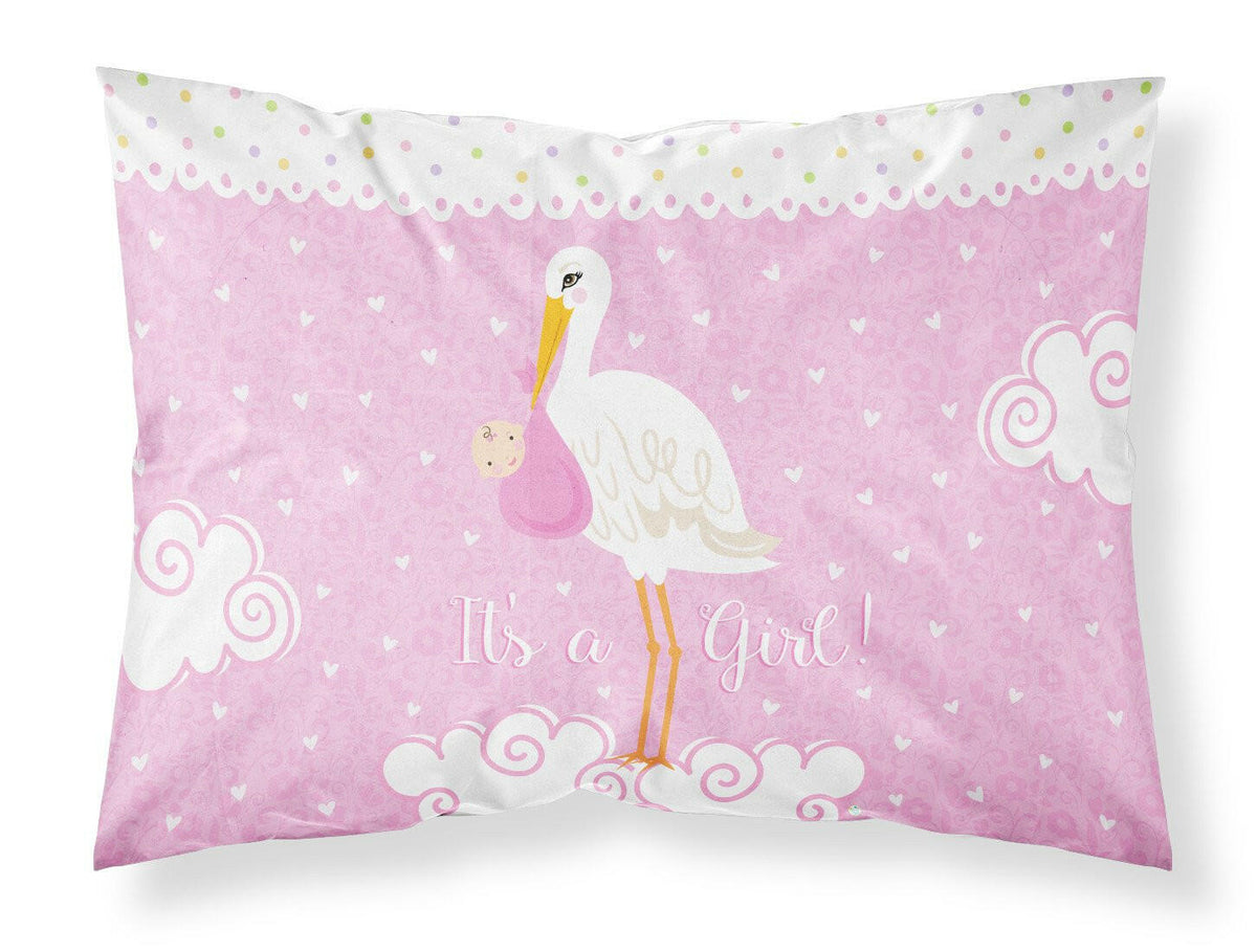 It&#39;s a Baby Girl Fabric Standard Pillowcase VHA3013PILLOWCASE by Caroline&#39;s Treasures