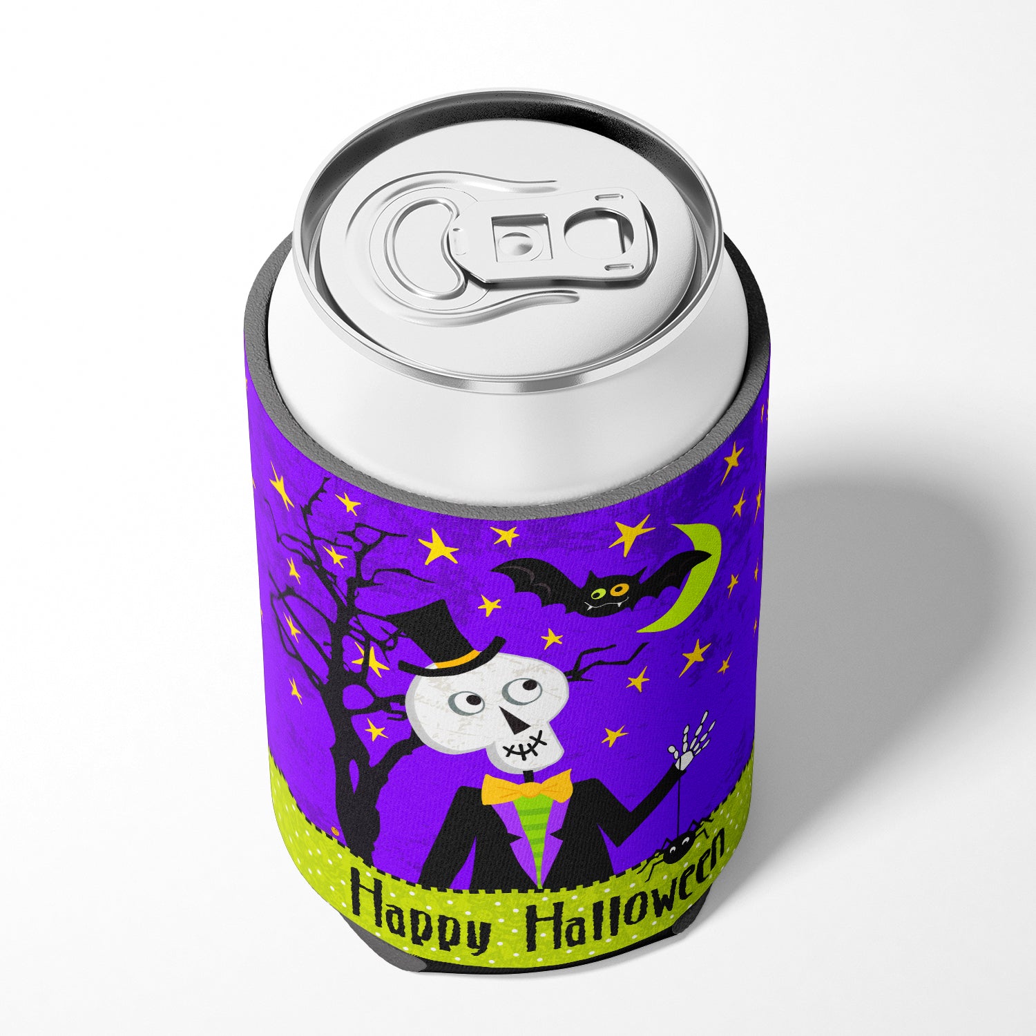 Happy Halloween Skeleton Can or Bottle Hugger VHA3014CC