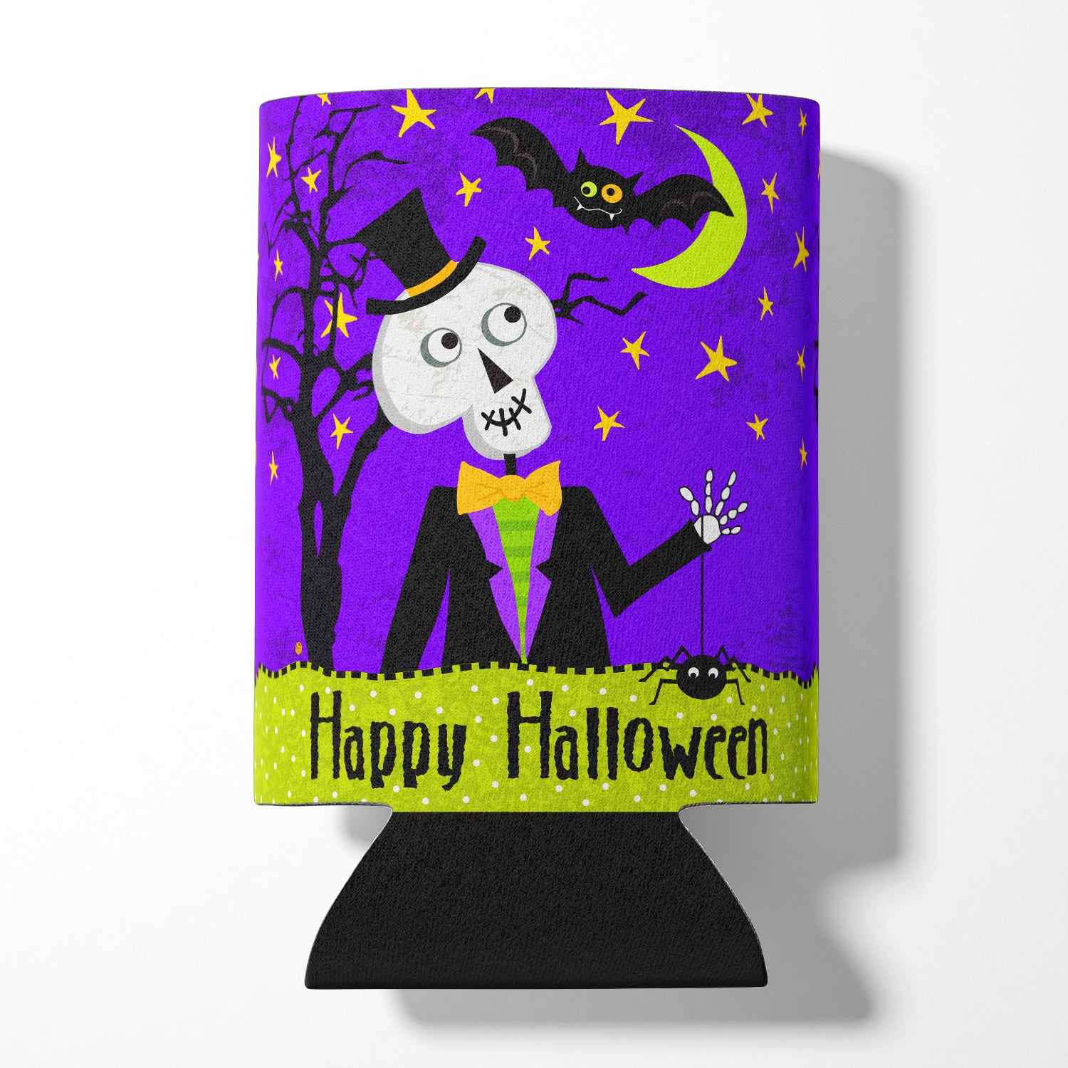 Happy Halloween Skeleton Can or Bottle Hugger VHA3014CC