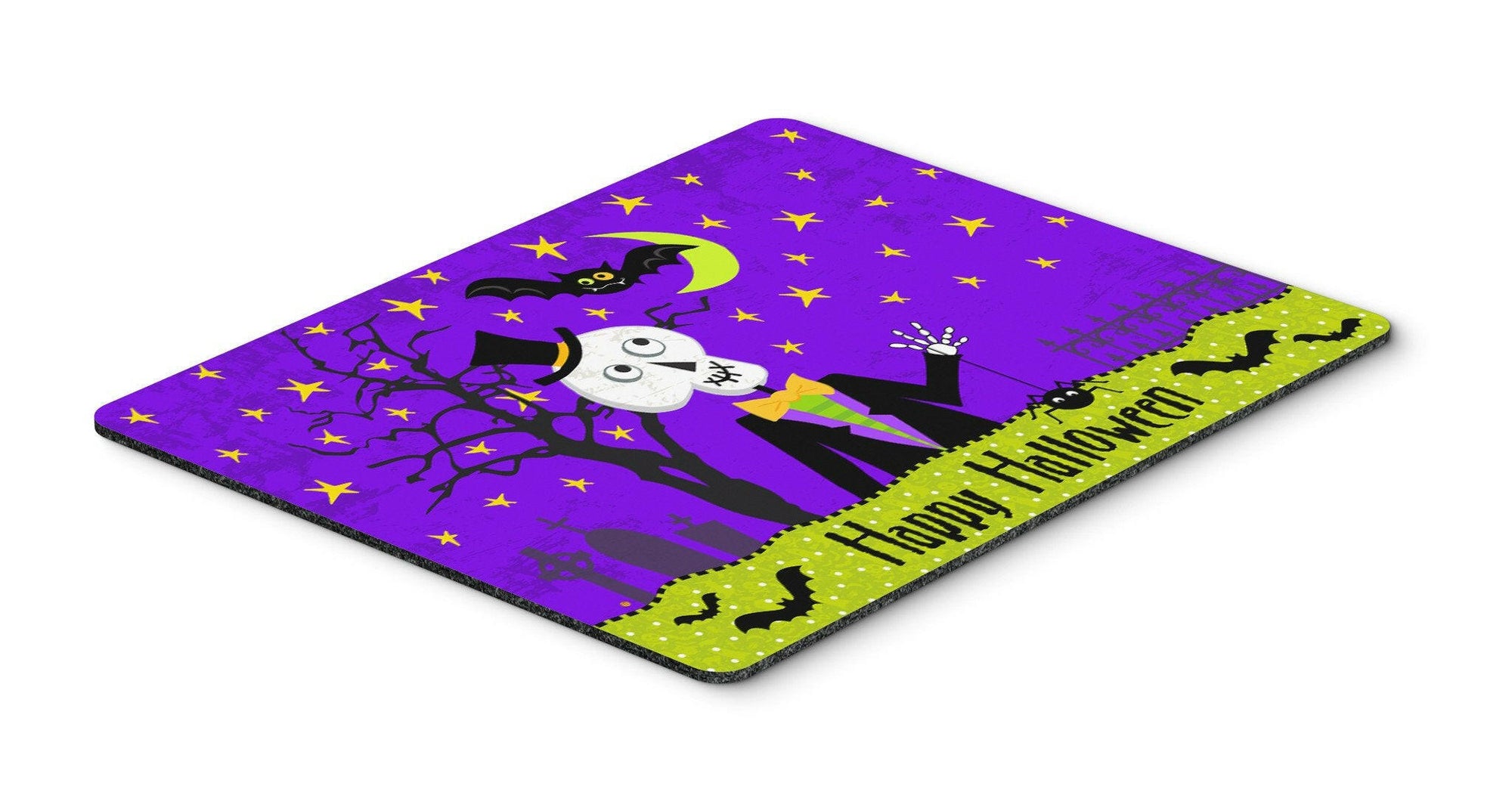 Happy Halloween Skeleton Mouse Pad, Hot Pad or Trivet VHA3014MP by Caroline's Treasures