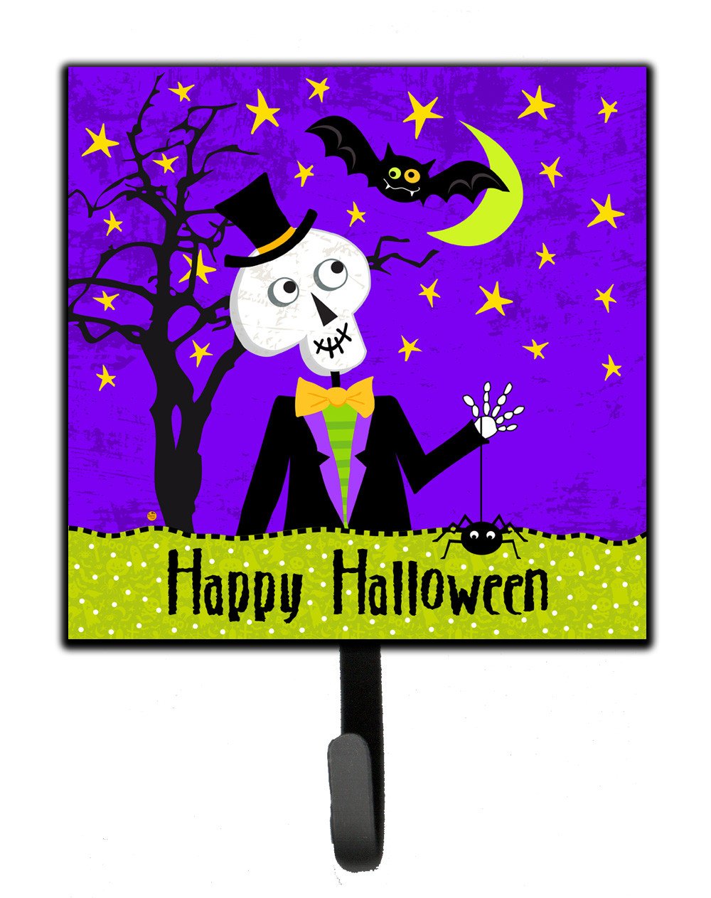 Happy Halloween Skeleton Leash or Key Holder VHA3014SH4 by Caroline&#39;s Treasures