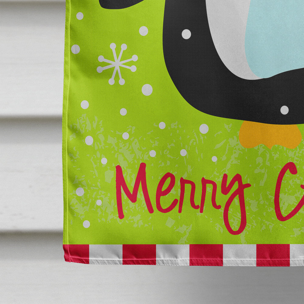 Merry Christmas Happy Penguin Flag Canvas House Size VHA3015CHF