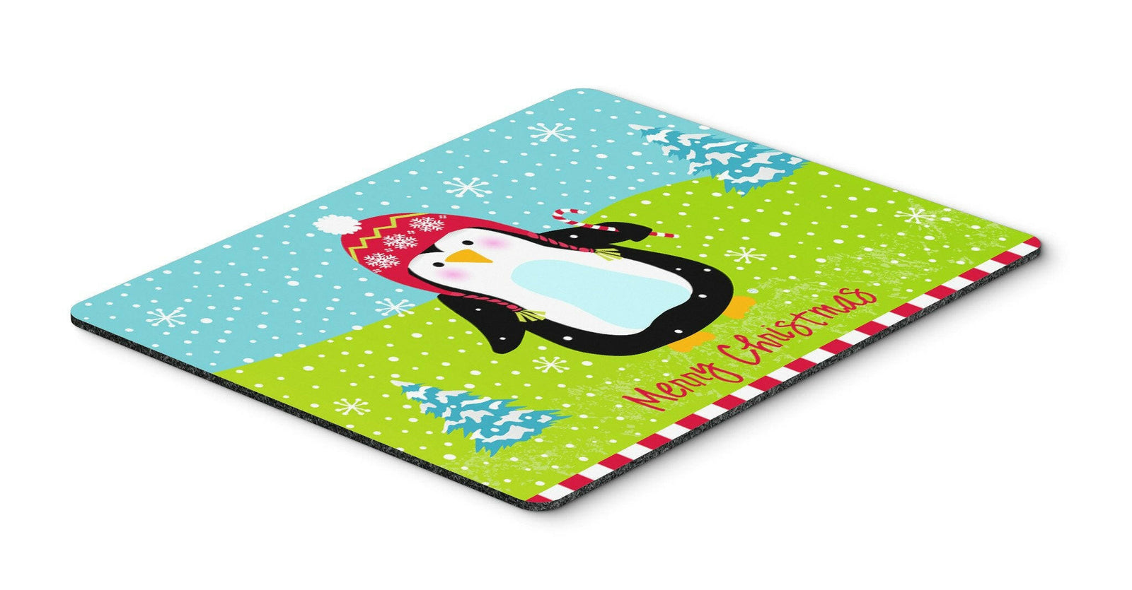Merry Christmas Happy Penguin Mouse Pad, Hot Pad or Trivet VHA3015MP by Caroline's Treasures