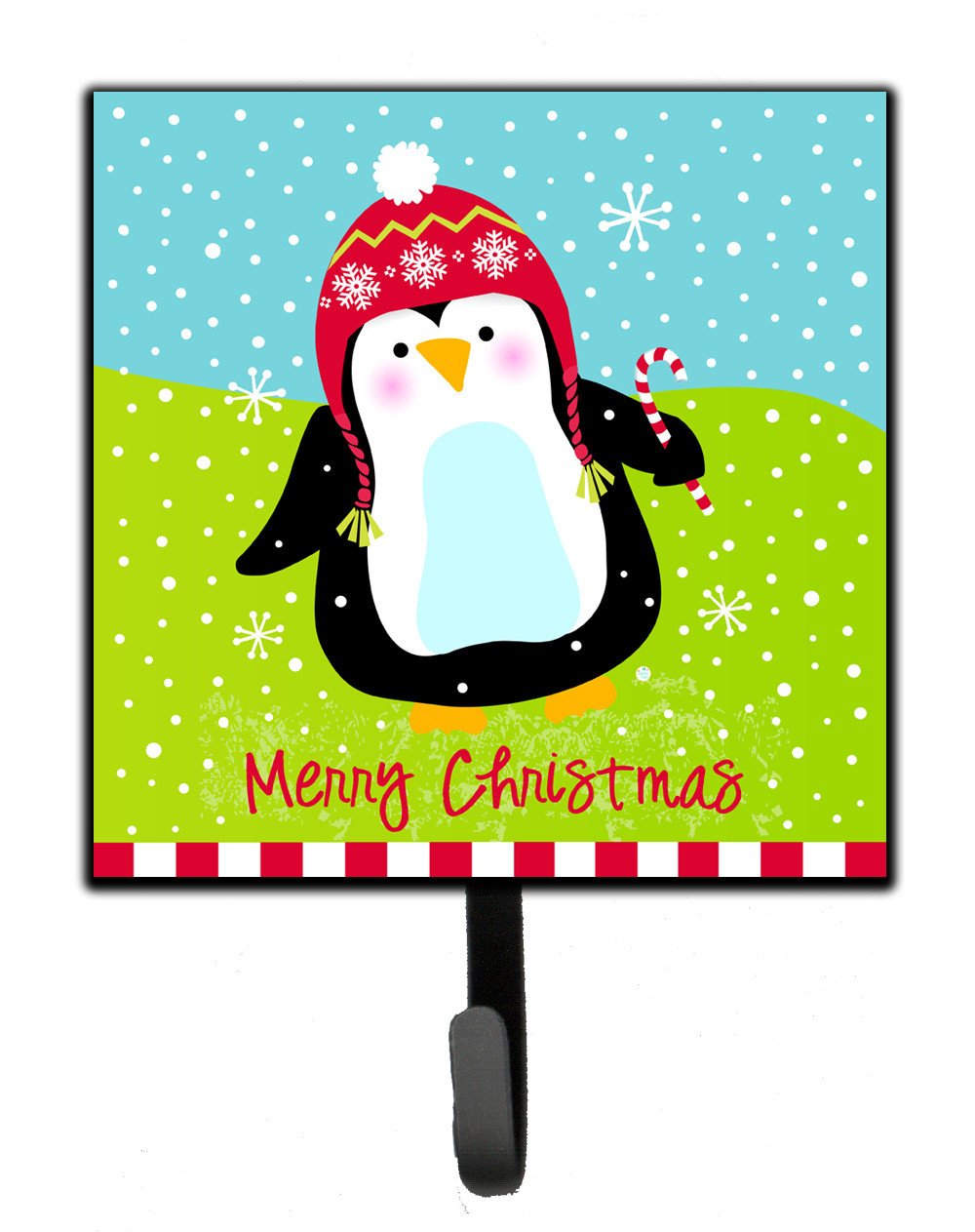 Merry Christmas Happy Penguin Leash or Key Holder VHA3015SH4 by Caroline&#39;s Treasures