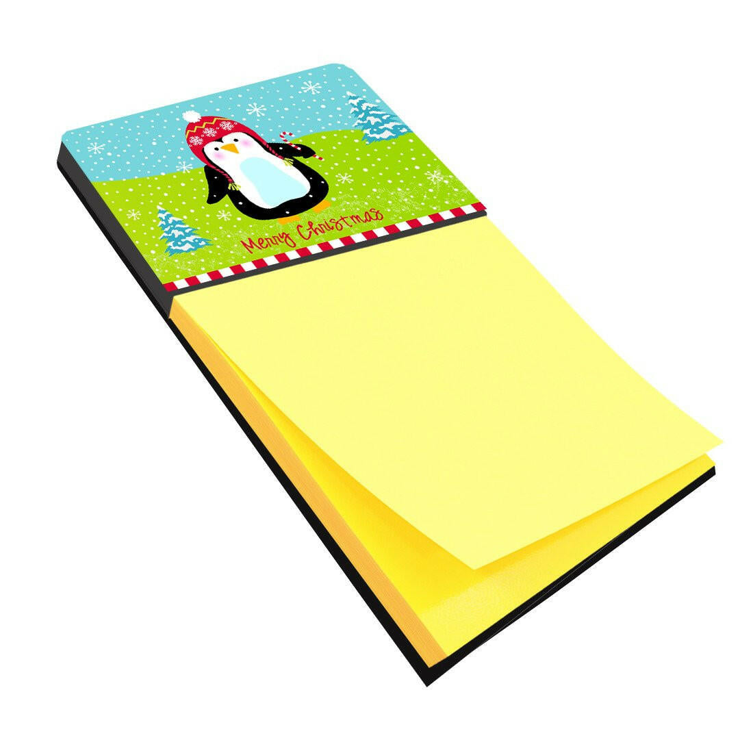 Merry Christmas Happy Penguin Sticky Note Holder VHA3015SN by Caroline&#39;s Treasures