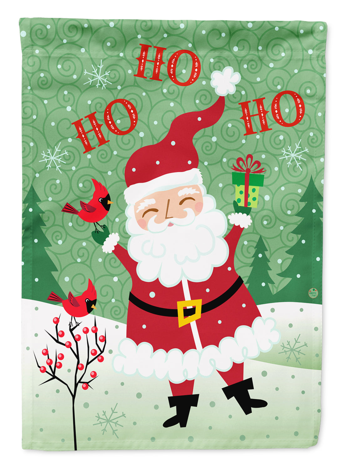 Merry Christmas Santa Claus Ho Ho Ho Flag Canvas House Size VHA3016CHF