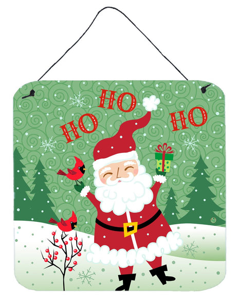 Merry Christmas Santa Claus Ho Ho Ho Wall or Door Hanging Prints VHA3016DS66 by Caroline's Treasures
