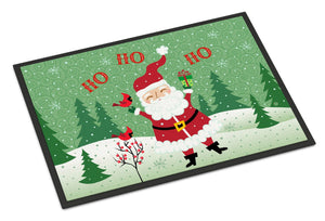 Merry Christmas Santa Claus Ho Ho Ho Indoor or Outdoor Mat 24x36 VHA3016JMAT - the-store.com