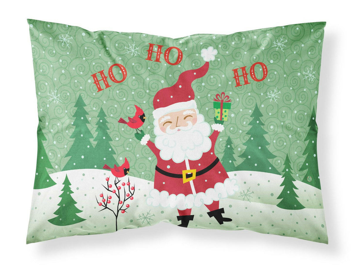 Merry Christmas Santa Claus Ho Ho Ho Fabric Standard Pillowcase VHA3016PILLOWCASE by Caroline&#39;s Treasures