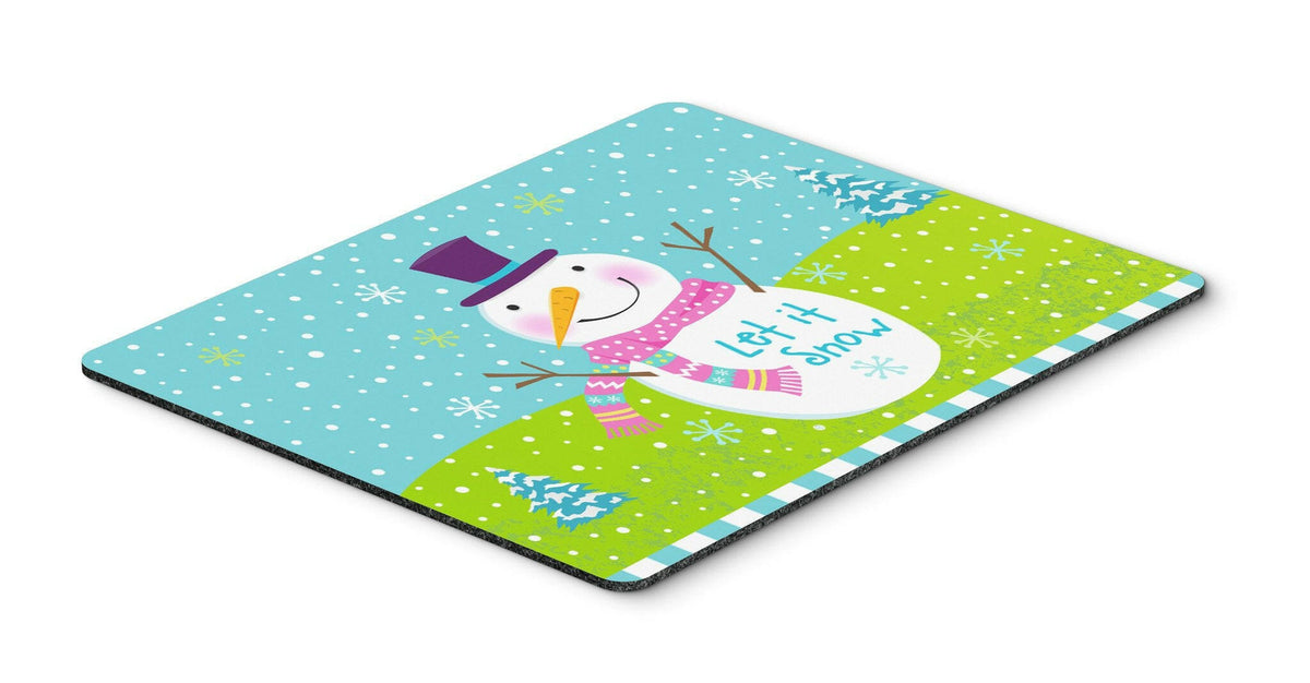 Christmas Snowman Let it Snow Mouse Pad, Hot Pad or Trivet VHA3017MP by Caroline&#39;s Treasures