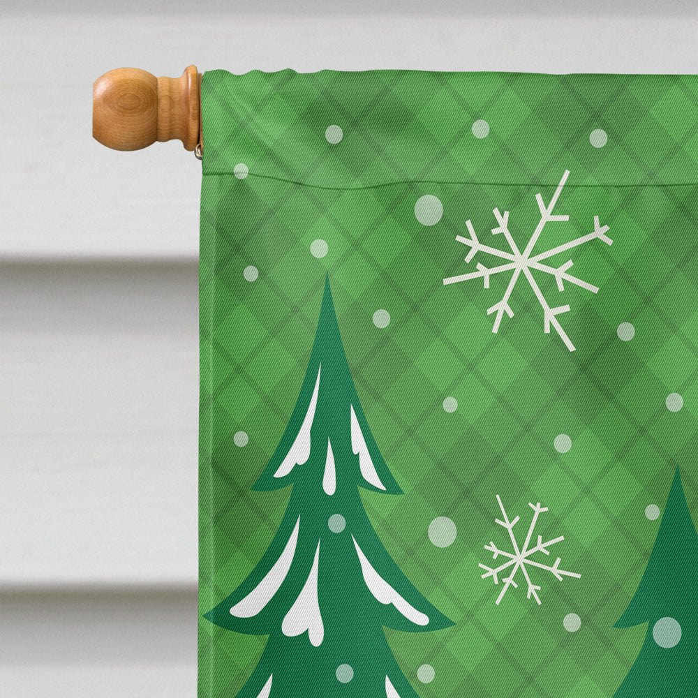 Christmas Vintage Glamping Trailer Flag Canvas House Size VHA3018CHF