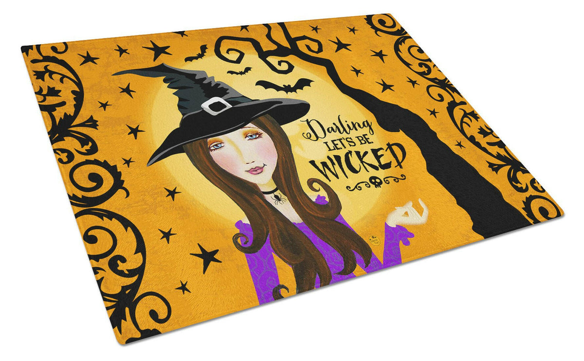 Halloween Wicked Witch Glass Cutting Board Large VHA3019LCB by Caroline&#39;s Treasures