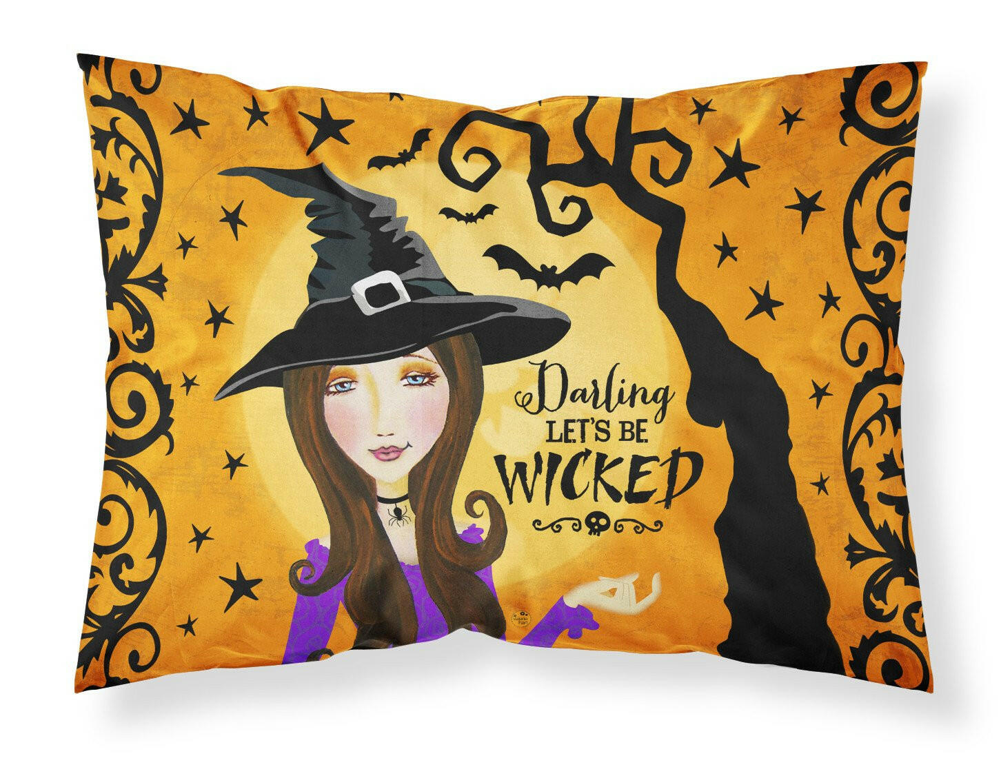 Halloween Wicked Witch Fabric Standard Pillowcase VHA3019PILLOWCASE by Caroline's Treasures
