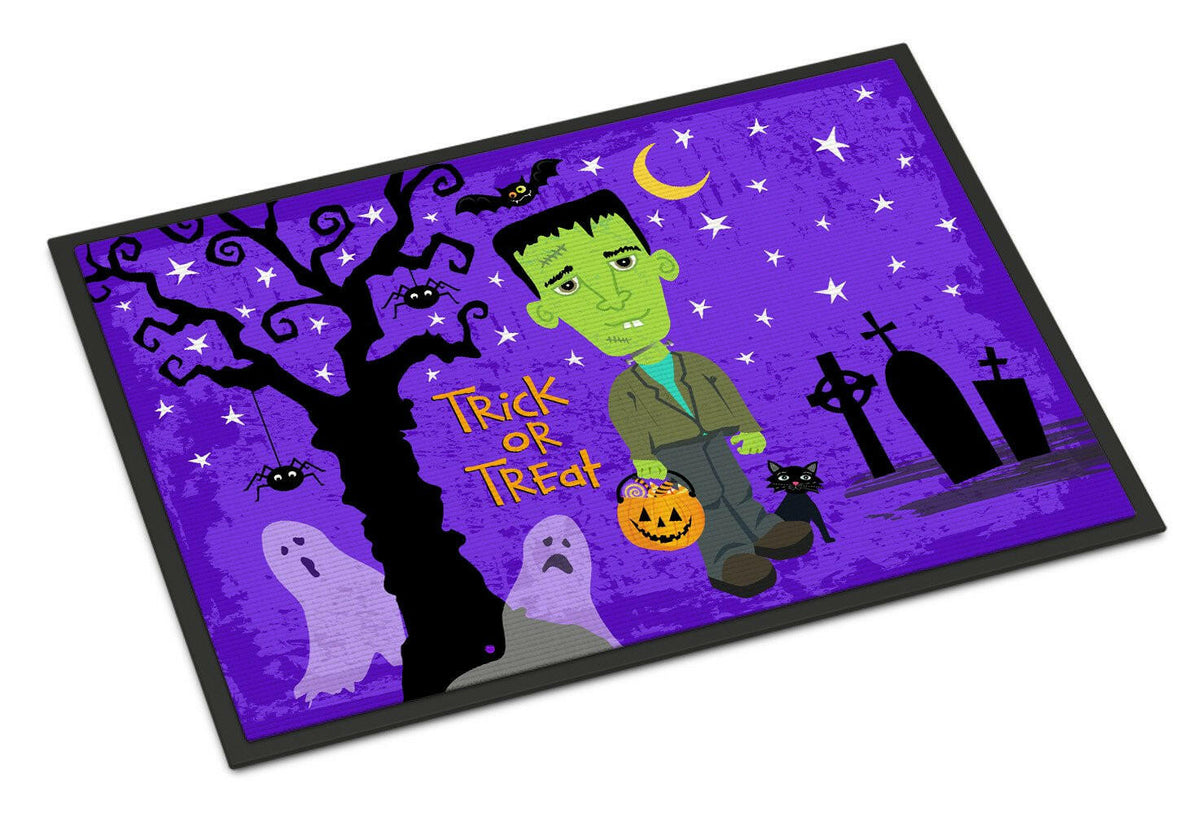 Halloween Frankie Frankenstein Indoor or Outdoor Mat 24x36 VHA3021JMAT by Caroline&#39;s Treasures
