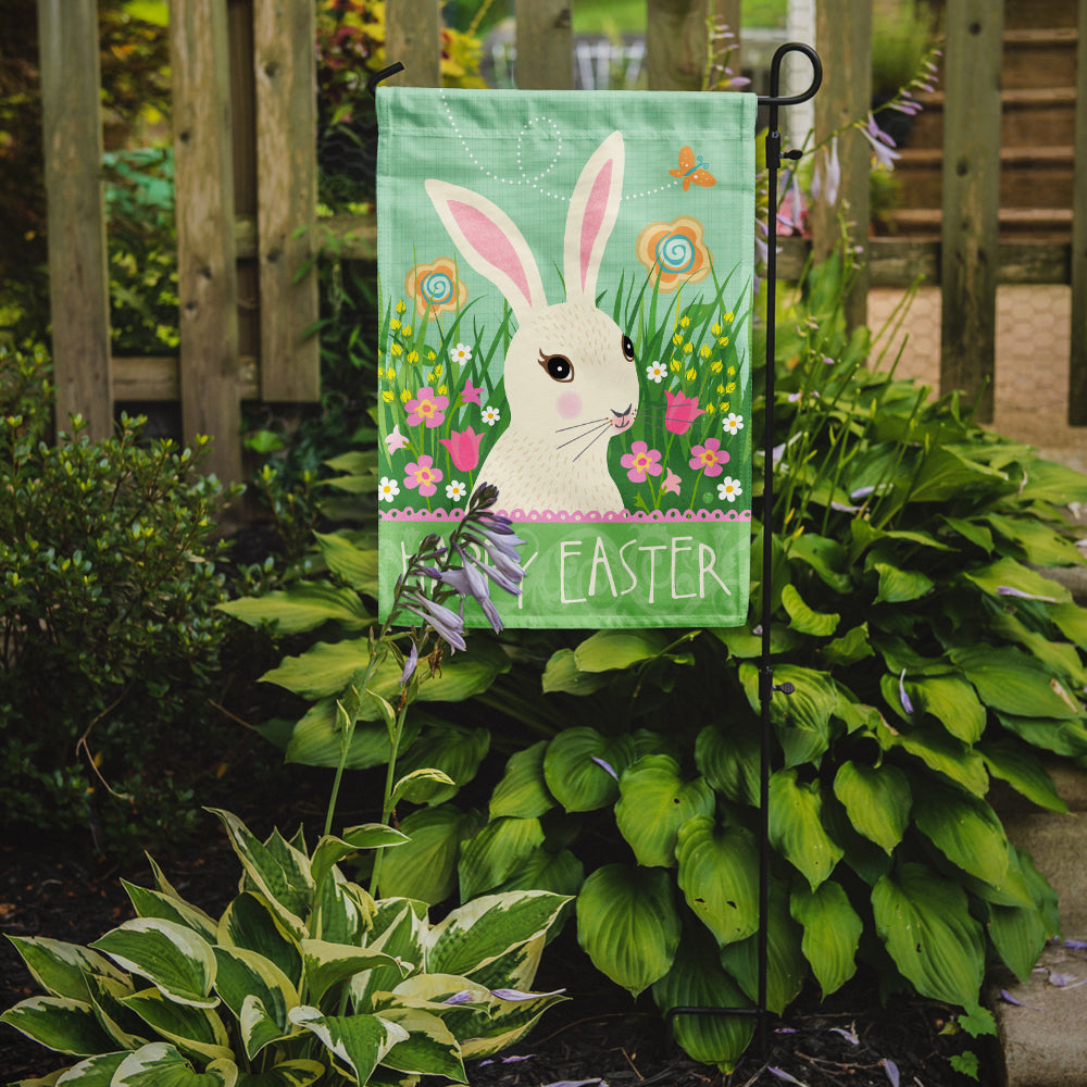 Caroline's Treasures Easter Bunny Rabbit Garden Flag - Outdoor Decorative Yard Flag VHA3023GF