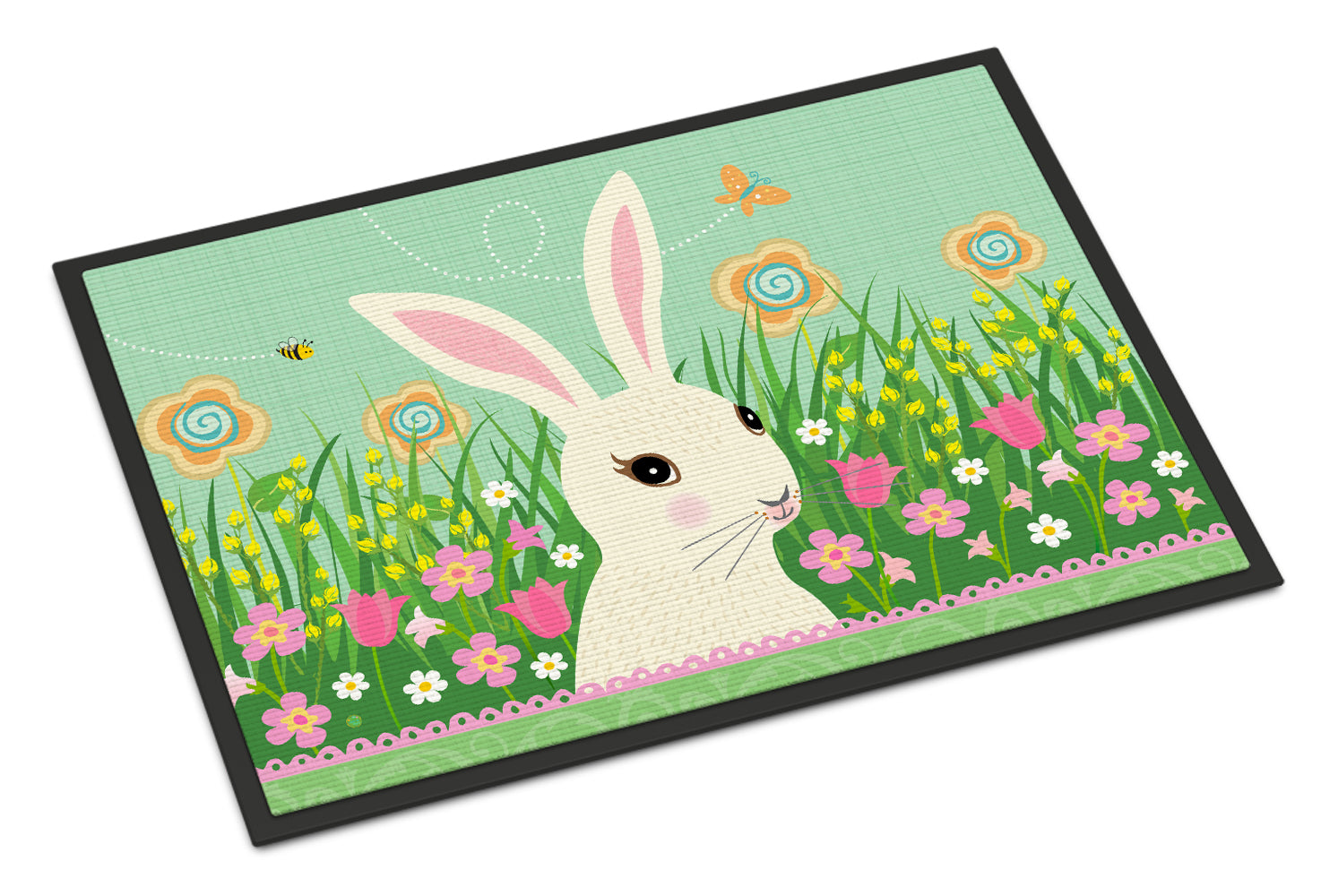 Easter Bunny Rabbit Indoor or Outdoor Mat 18x27 VHA3023MAT - the-store.com