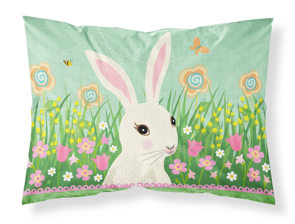 Easter Bunny Rabbit Fabric Standard Pillowcase VHA3023PILLOWCASE by Caroline&#39;s Treasures