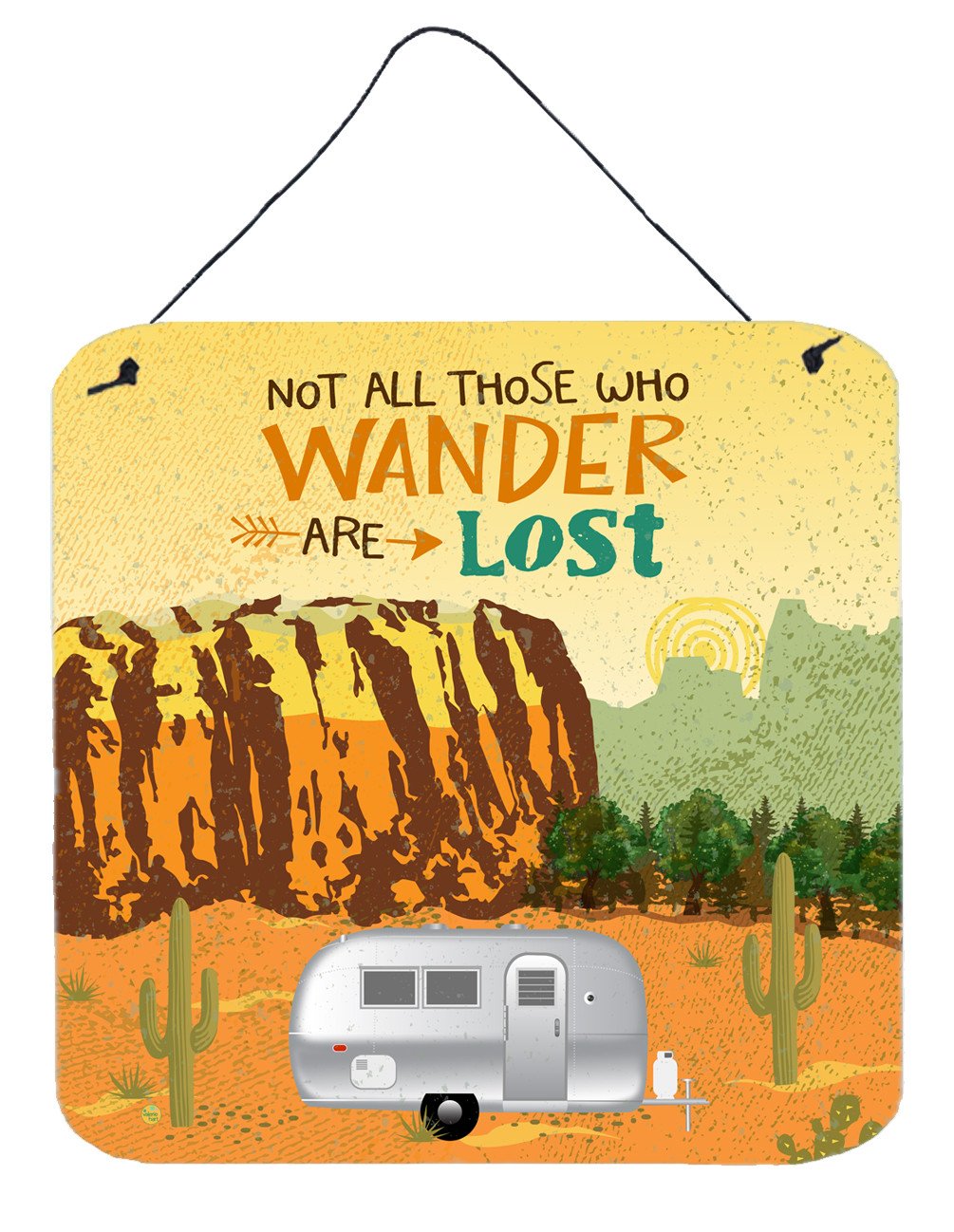 Airstream Camper Camping Wander Wall or Door Hanging Prints VHA3026DS66 by Caroline&#39;s Treasures