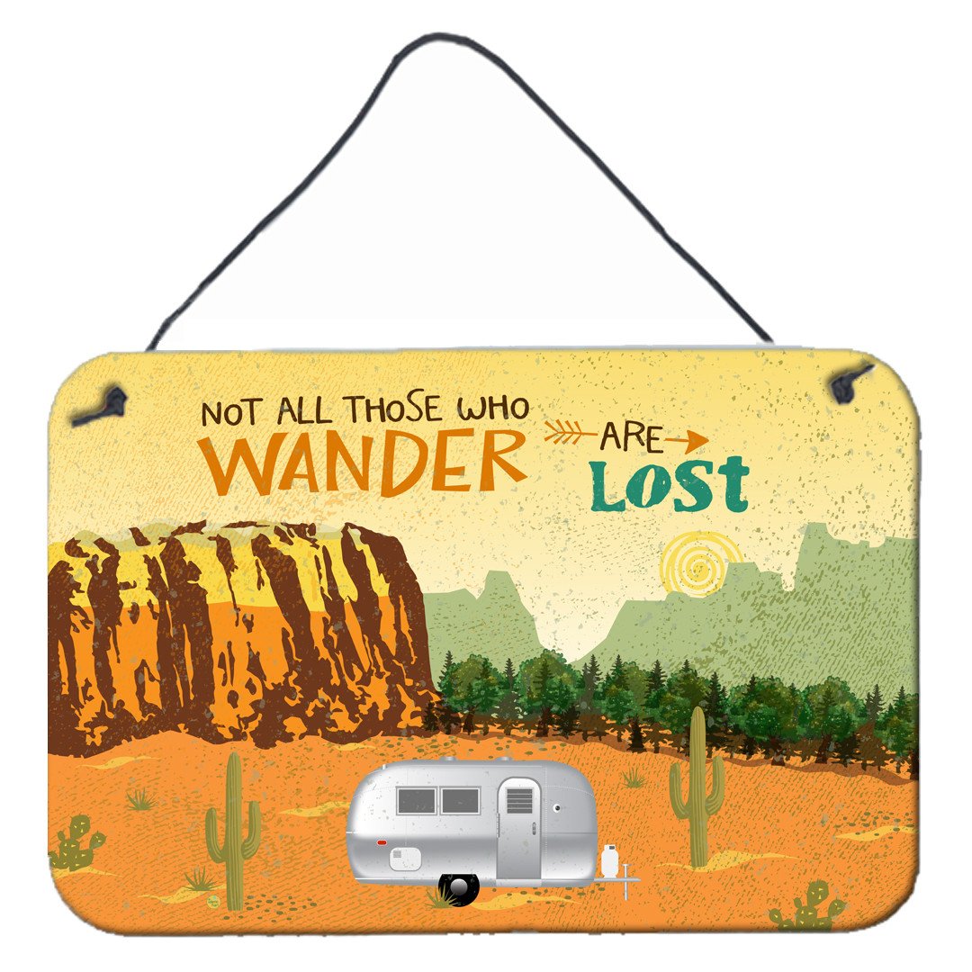 Airstream Camper Camping Wander Wall or Door Hanging Prints VHA3026DS812 by Caroline&#39;s Treasures