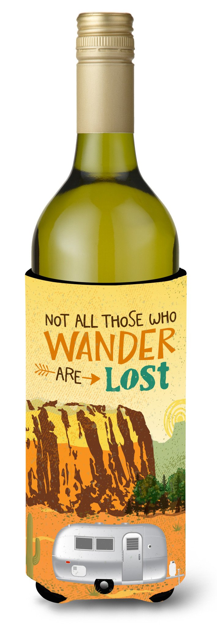 Airstream Camper Camping Wander Wine Bottle Beverge Insulator Hugger VHA3026LITERK by Caroline&#39;s Treasures