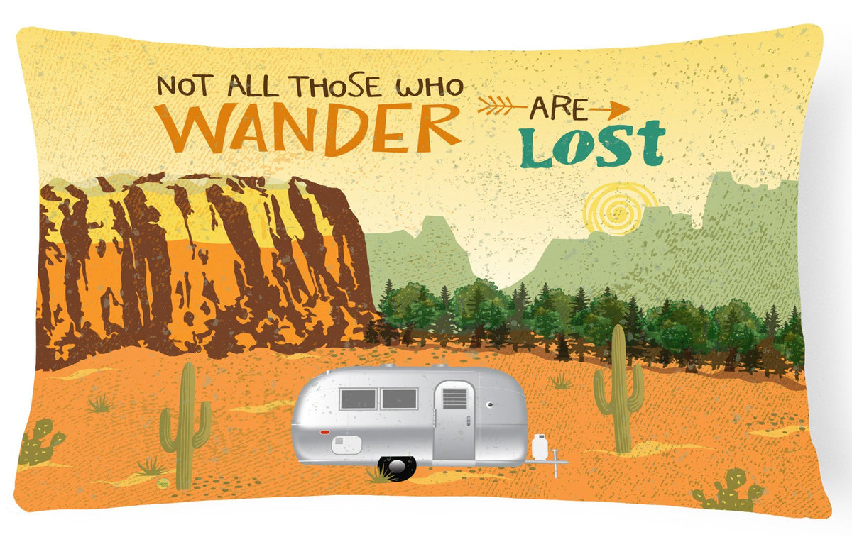 Airstream Camper Camping Wander Canvas Fabric Decorative Pillow VHA3026PW1216 by Caroline&#39;s Treasures