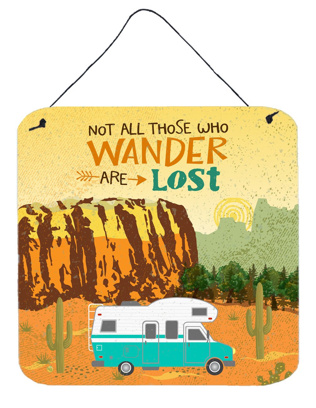 RV Camper Camping Wander Wall or Door Hanging Prints VHA3027DS66 by Caroline&#39;s Treasures