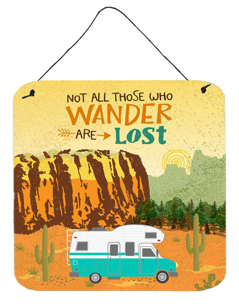 RV Camper Camping Wander Wall or Door Hanging Prints VHA3027DS66 by Caroline's Treasures
