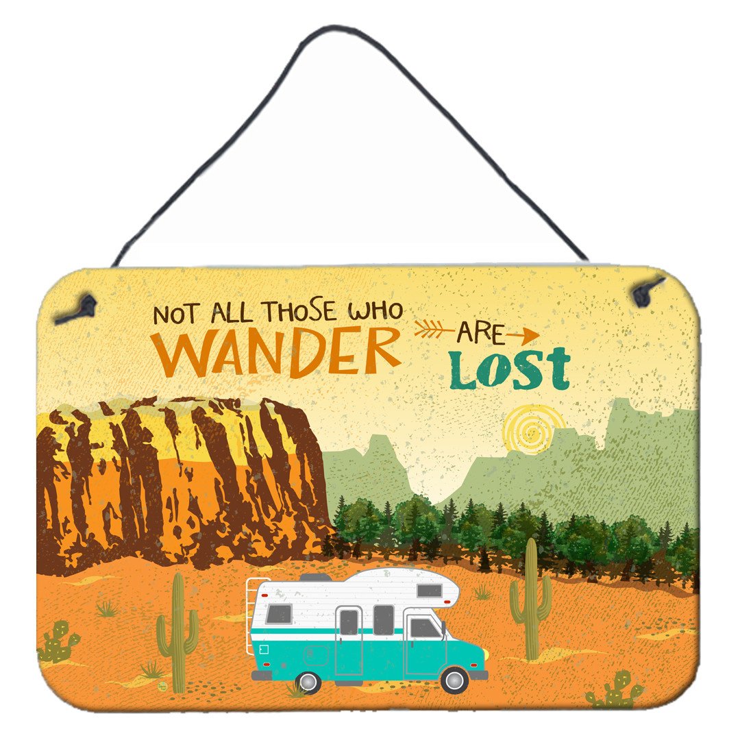 RV Camper Camping Wander Wall or Door Hanging Prints VHA3027DS812 by Caroline&#39;s Treasures