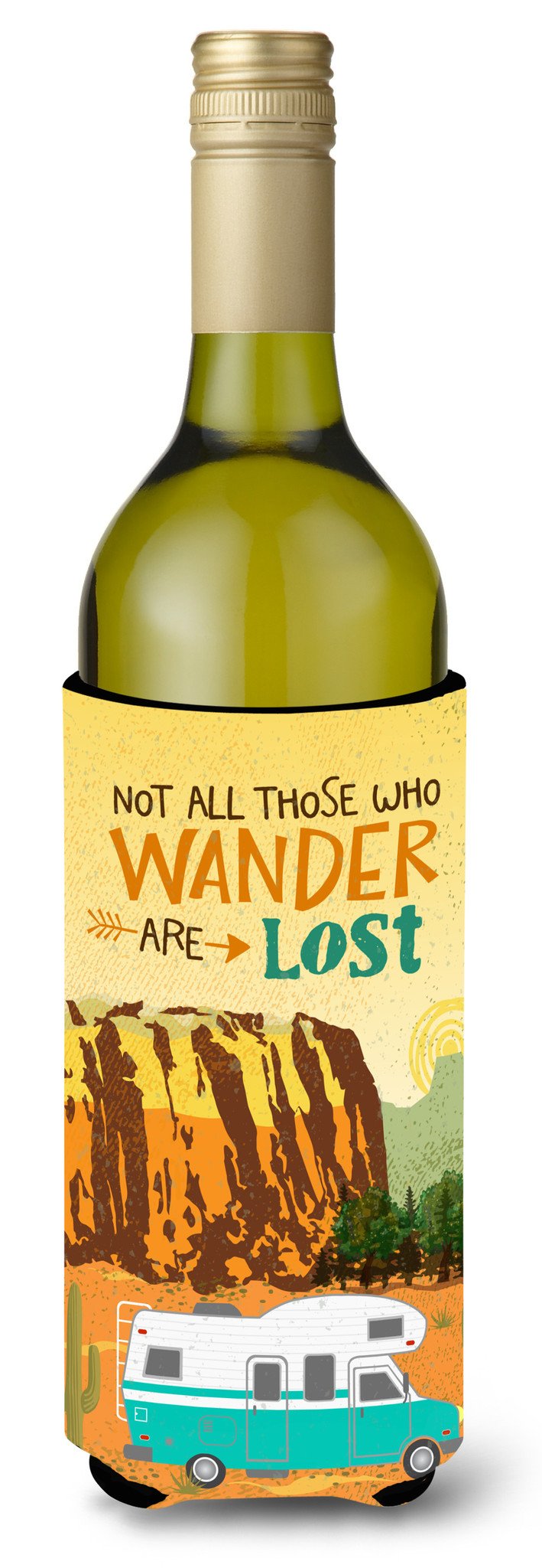 RV Camper Camping Wander Wine Bottle Beverge Insulator Hugger VHA3027LITERK by Caroline&#39;s Treasures