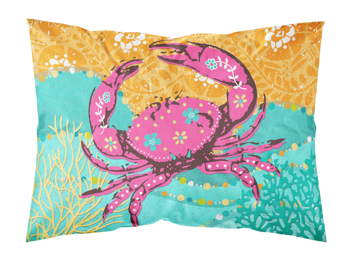 Coastal Pink Crab Fabric Standard Pillowcase VHA3028PILLOWCASE by Caroline&#39;s Treasures