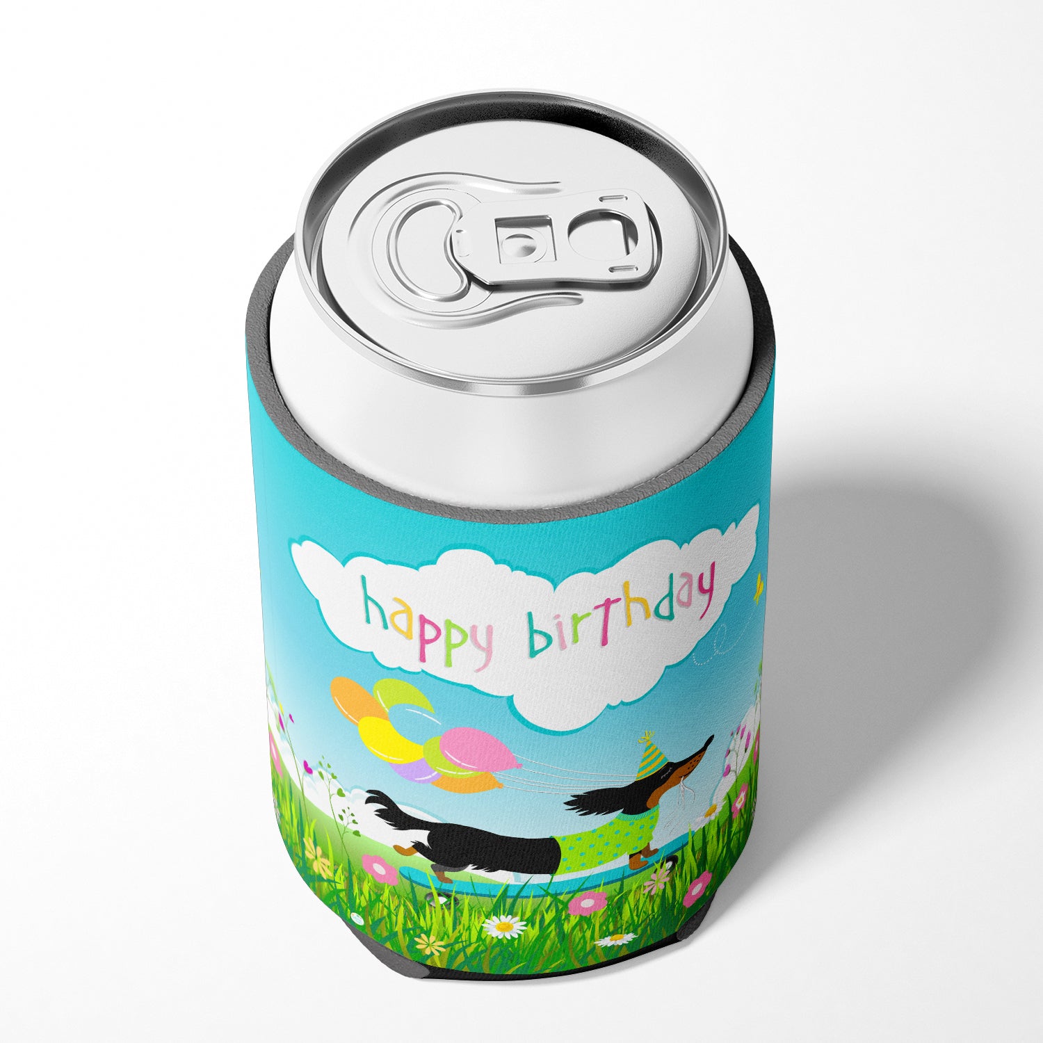 Happy Birthday Dachshund Can or Bottle Hugger VHA3029CC