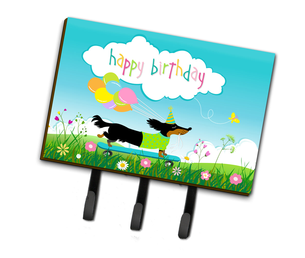 Happy Birthday Dachshund Leash or Key Holder VHA3029TH68