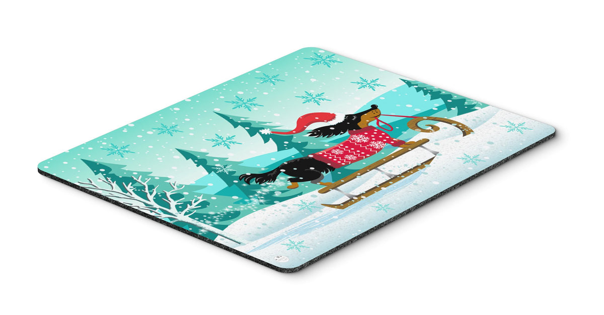 Merry Christmas Dachshund Mouse Pad, Hot Pad or Trivet VHA3030MP by Caroline&#39;s Treasures
