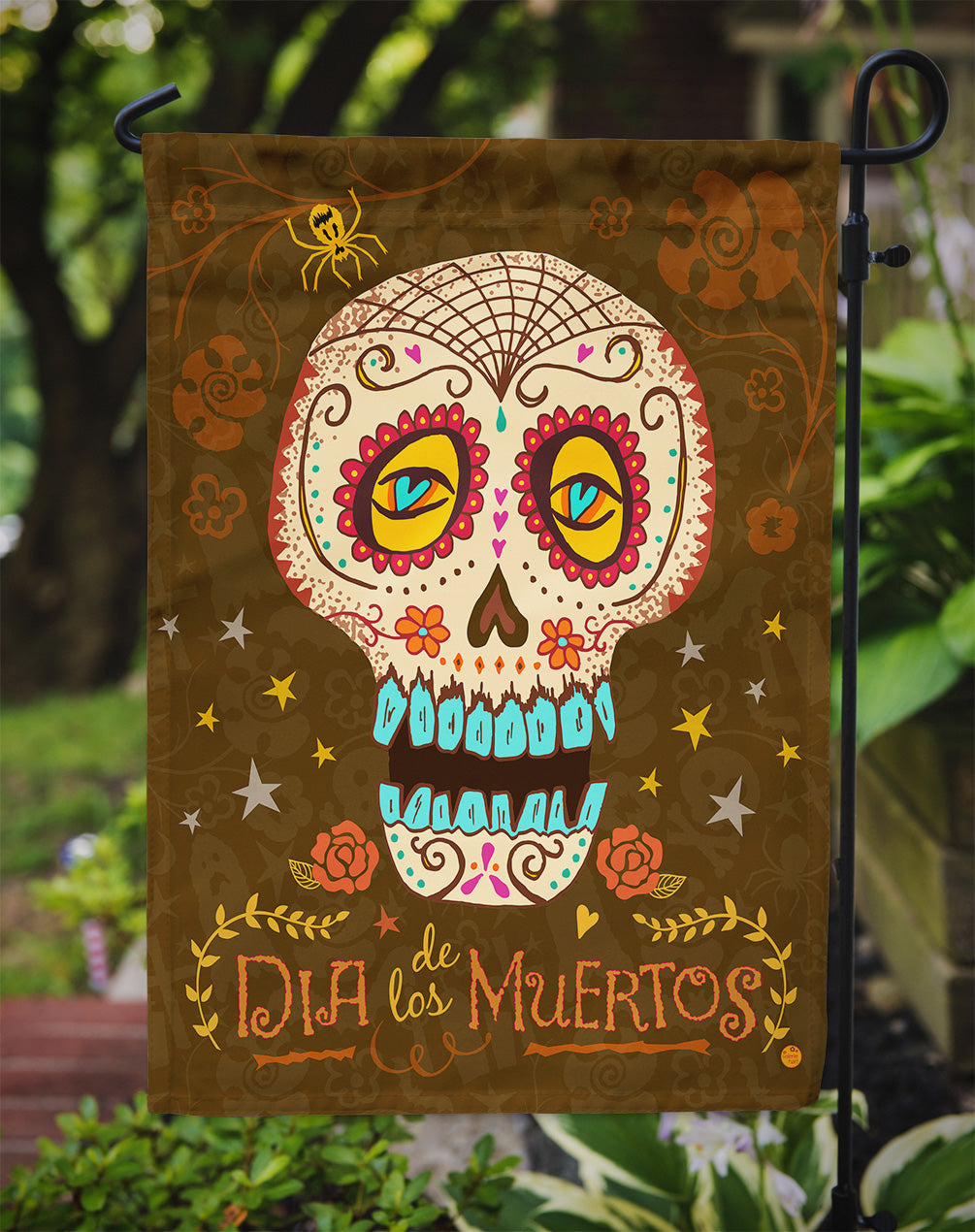 Day of the Dead Flag Garden Size VHA3031GF