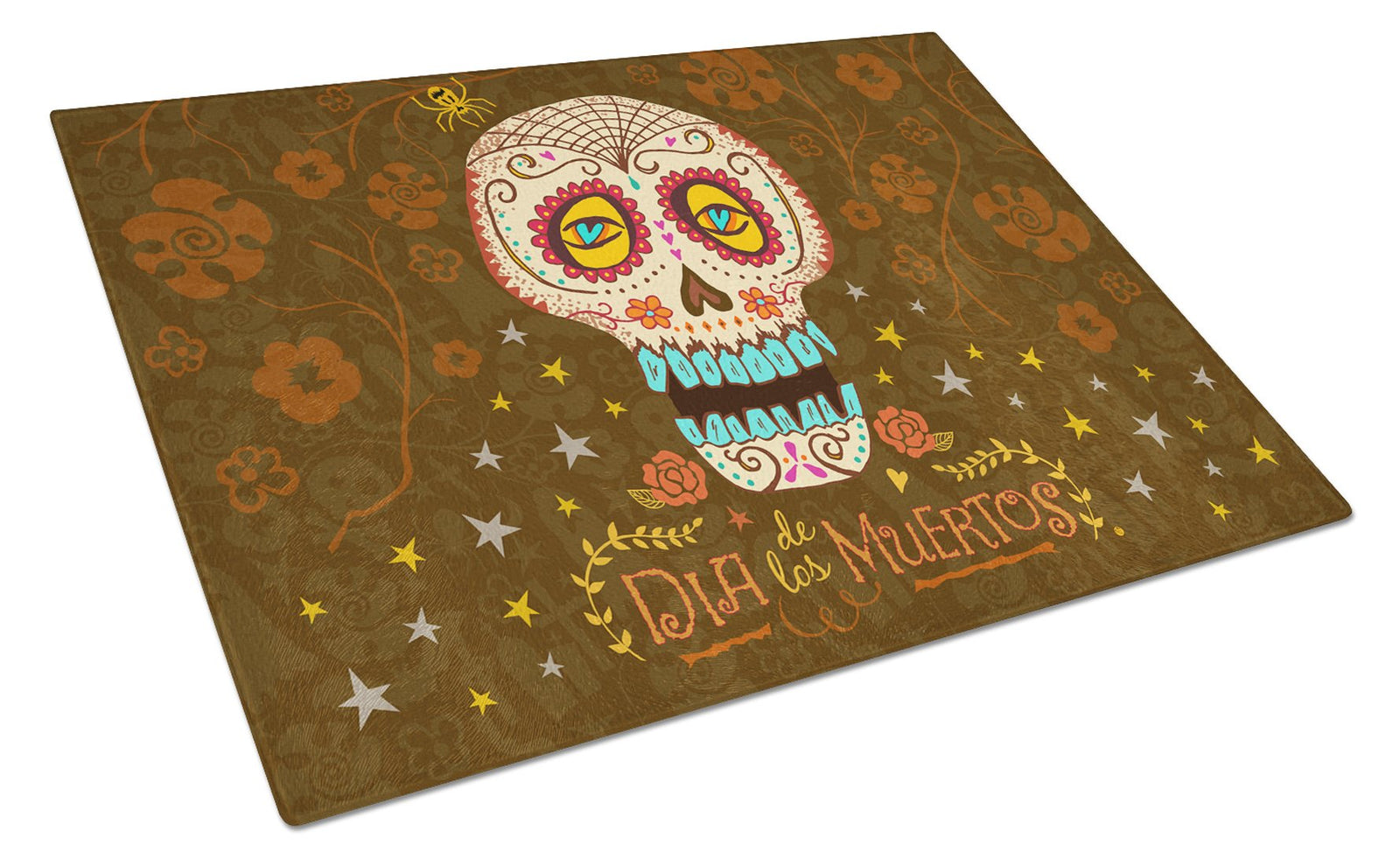 Day of the Dead Glass Cutting Board Large VHA3031LCB by Caroline's Treasures