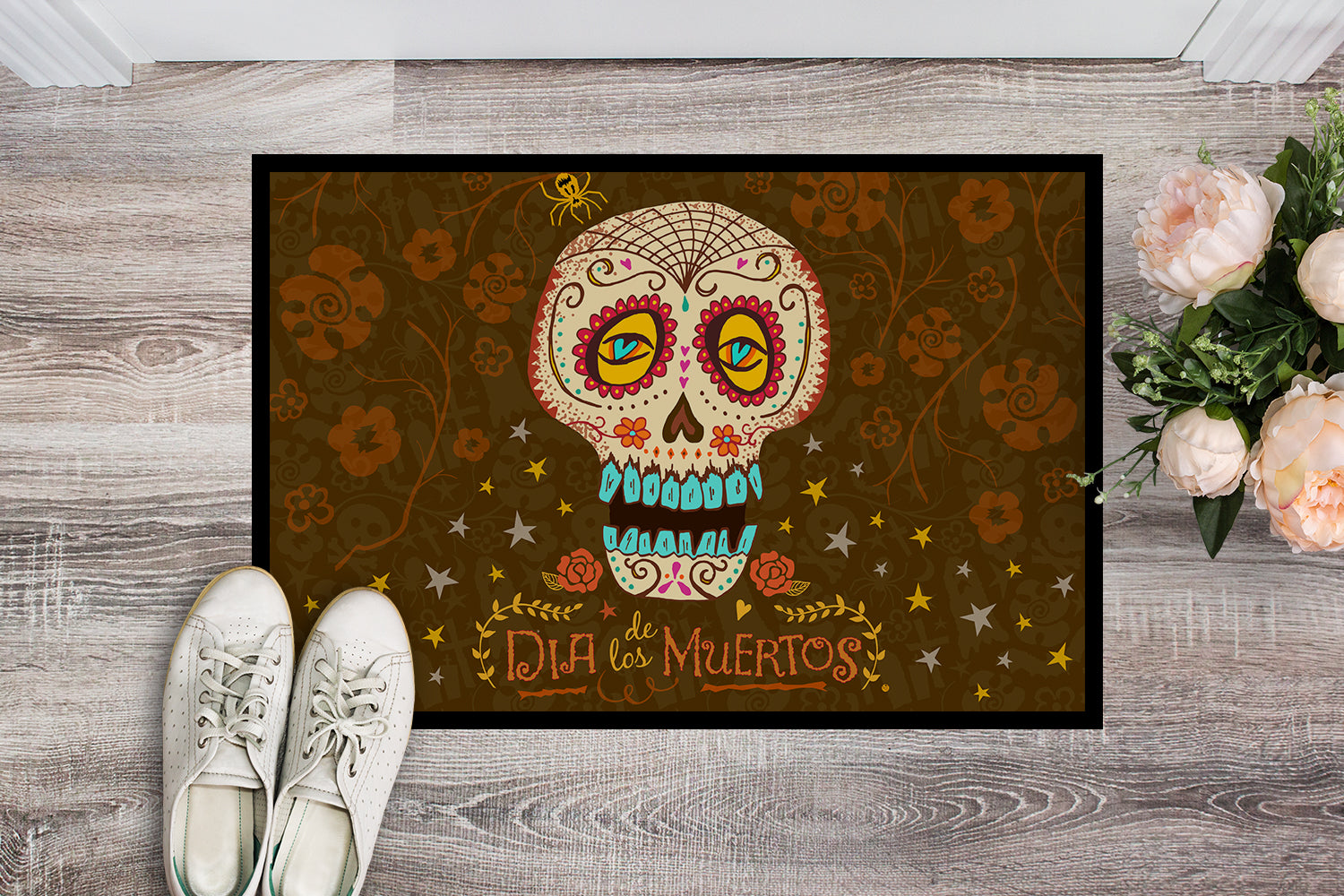 Day of the Dead Indoor or Outdoor Mat 18x27 VHA3031MAT - the-store.com