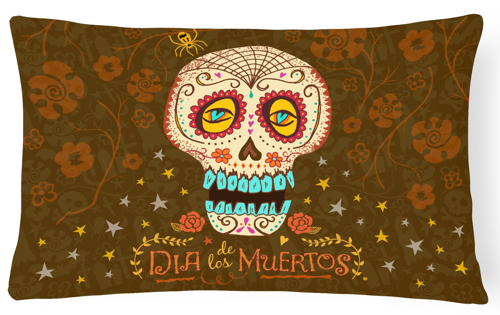 Day of the Dead Canvas Fabric Decorative Pillow VHA3031PW1216 by Caroline's Treasures