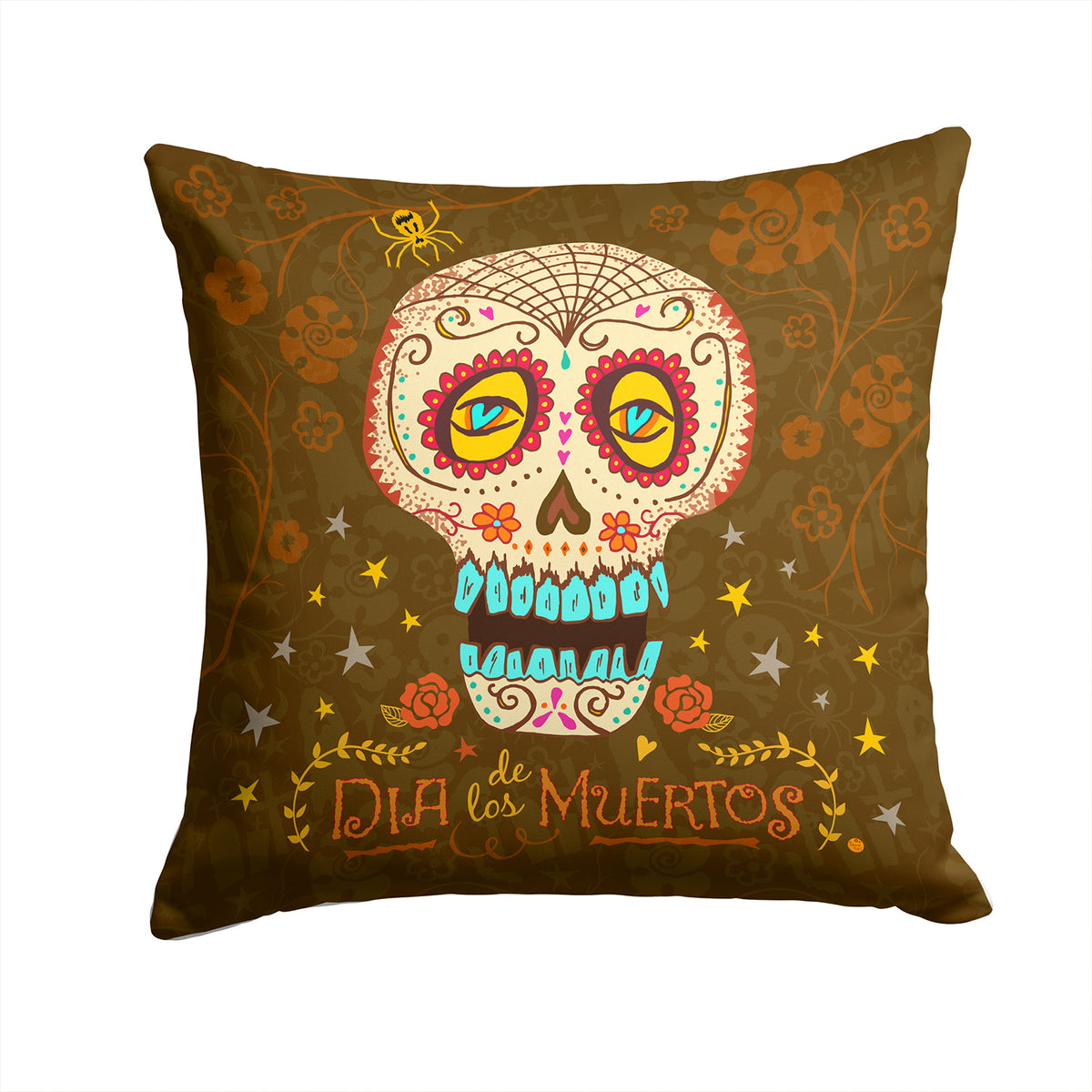 Day of the Dead Fabric Decorative Pillow VHA3031PW1414 - the-store.com