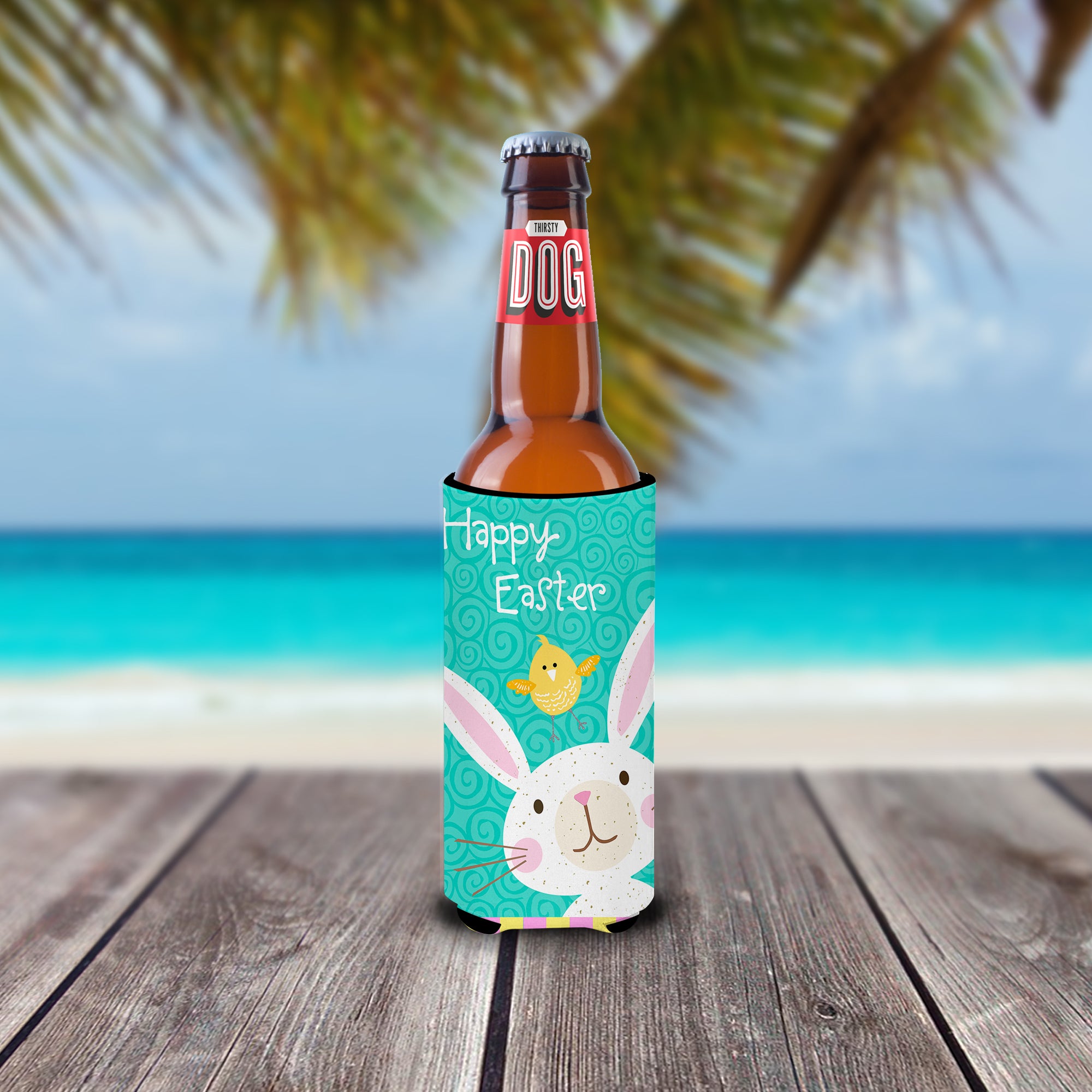 Happy Easter Rabbit  Ultra Hugger for slim cans VHA3032MUK  the-store.com.