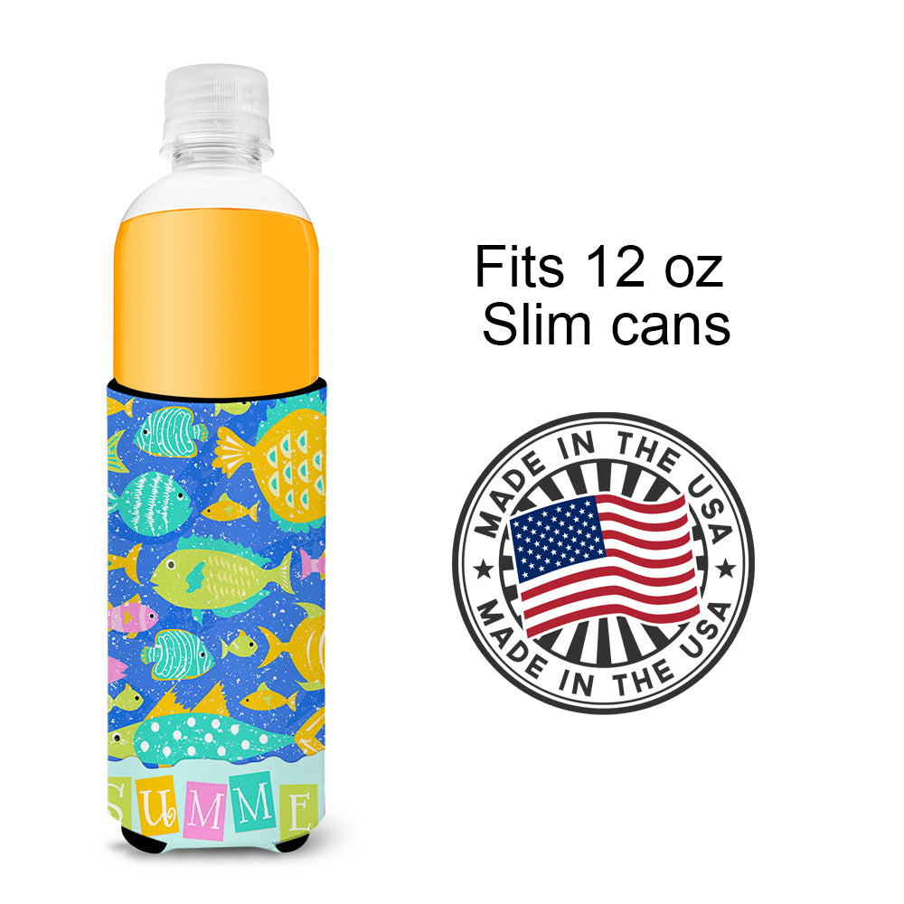 Little Colorful Fishes  Ultra Hugger for slim cans VHA3034MUK  the-store.com.