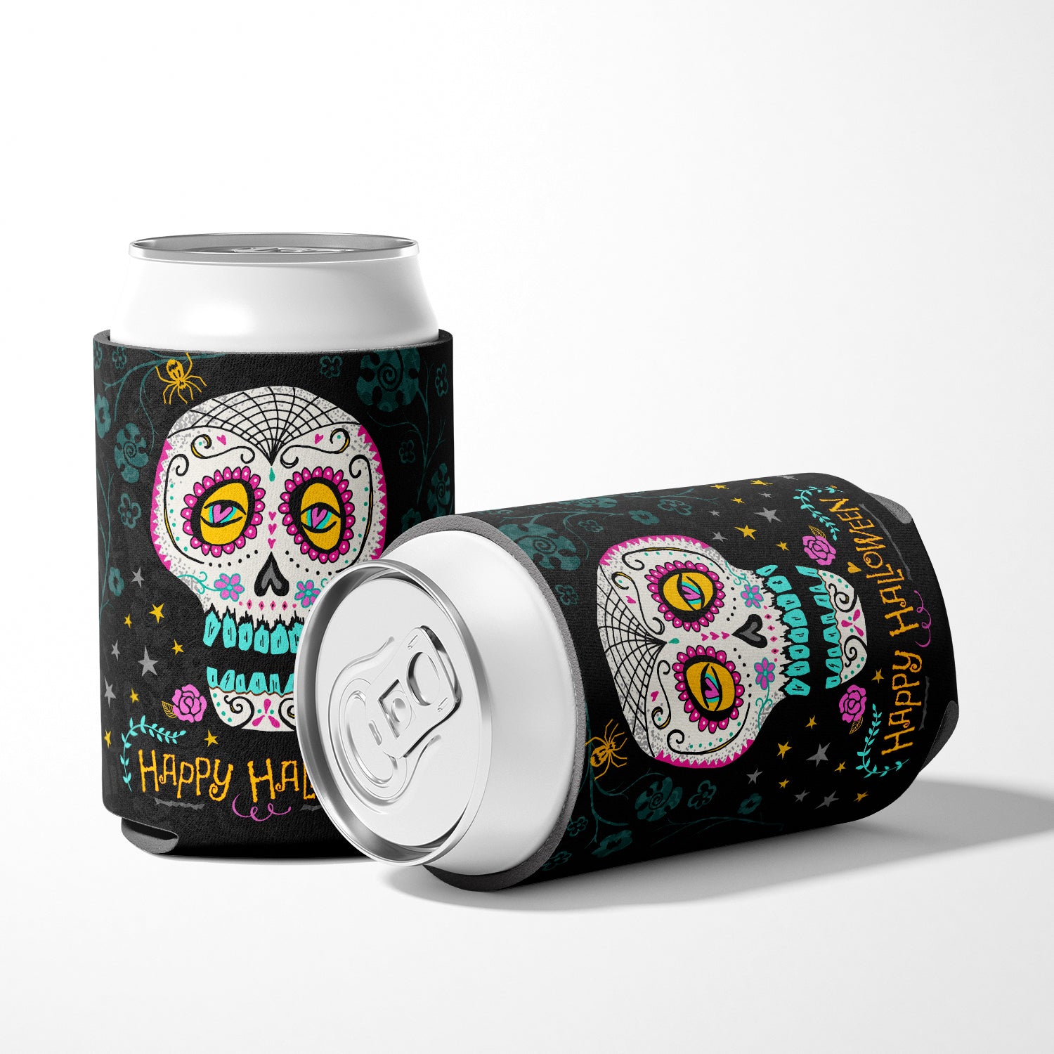 Happy Halloween Day of the Dead Can or Bottle Hugger VHA3035CC  the-store.com.
